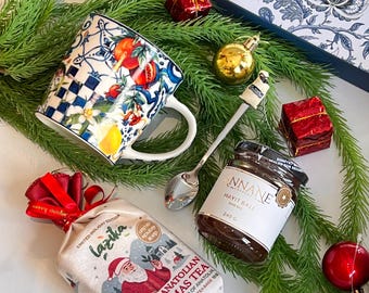 Coffret cadeau Mug Garden Rossev avec thé Lazika et miel naturel