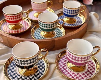 Ensemble de tasses à café turques Juliet - 6 personnes, 12 pièces