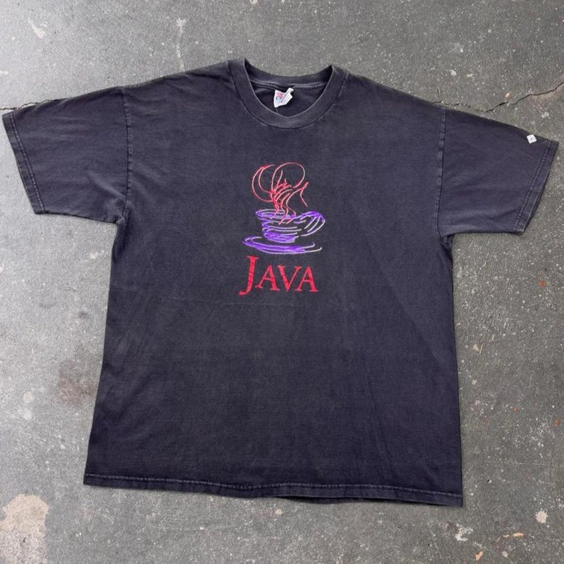 Koszulka promocyjna oprogramowania Java firmy Sun Microsystems z lat 90. | XL zdjęcie 1