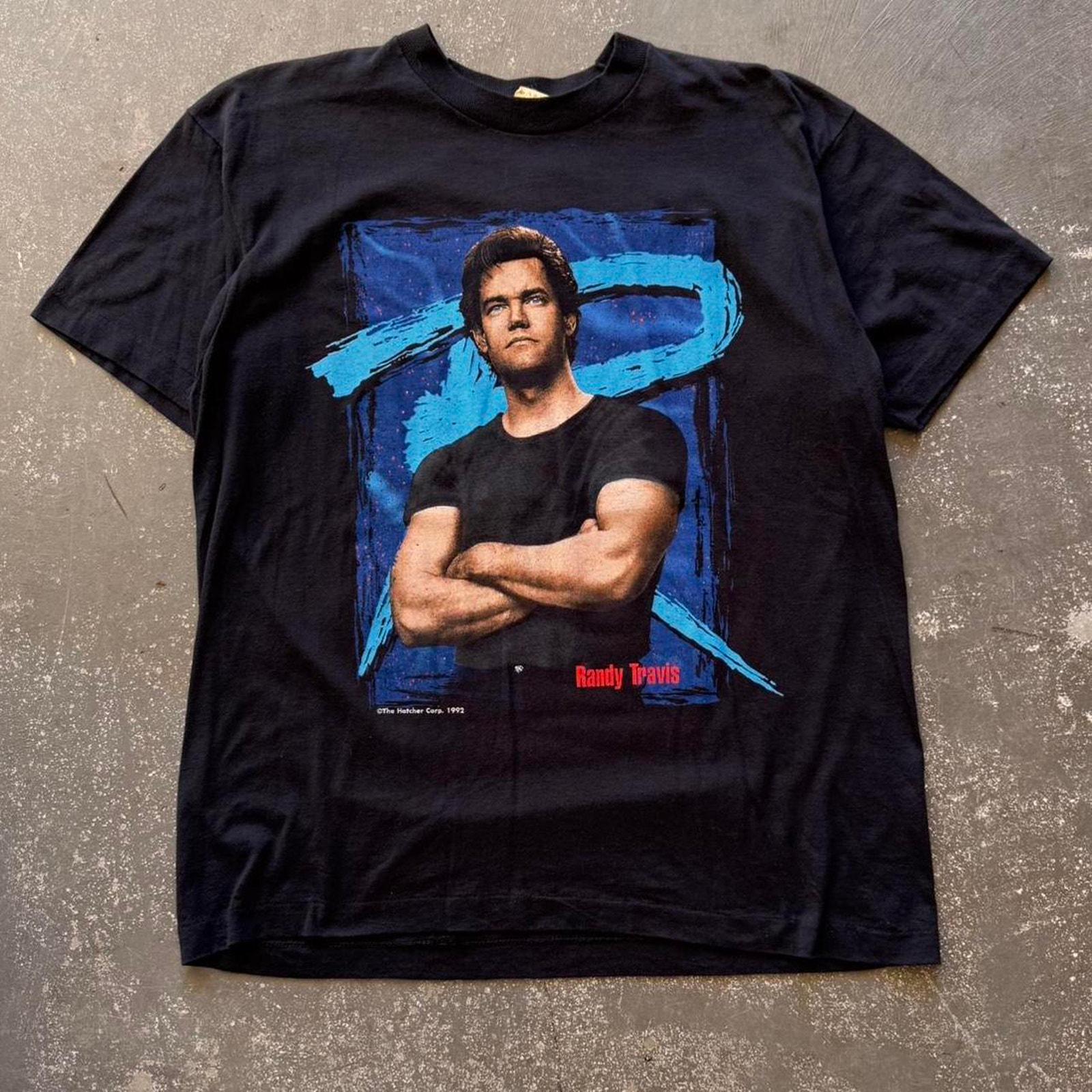 Vintage 1992 Randy Travis Country Band Tee Size XL - Etsy
