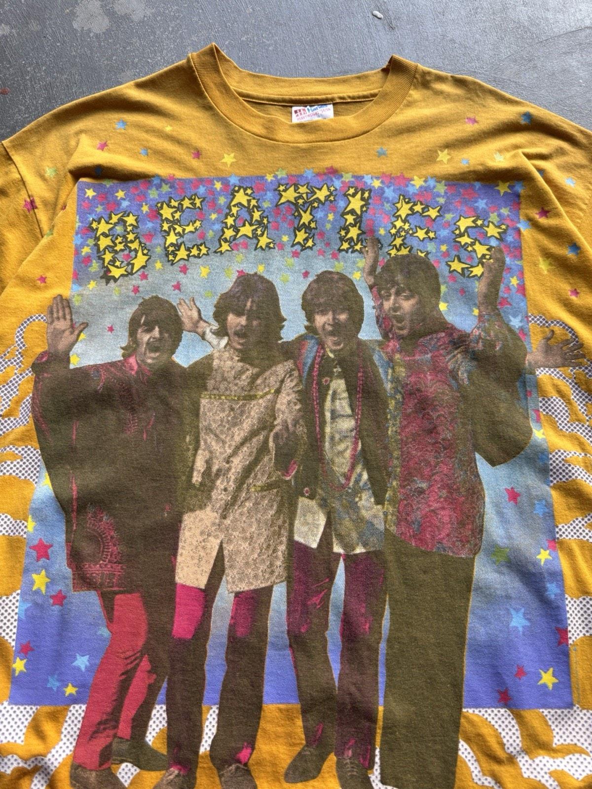 FRUIT OF THE LOOM Tシャツ Beatles Vintage 90s Beatles T-shirt Adult XL 23x29 Yellow 1994 Best Fruit