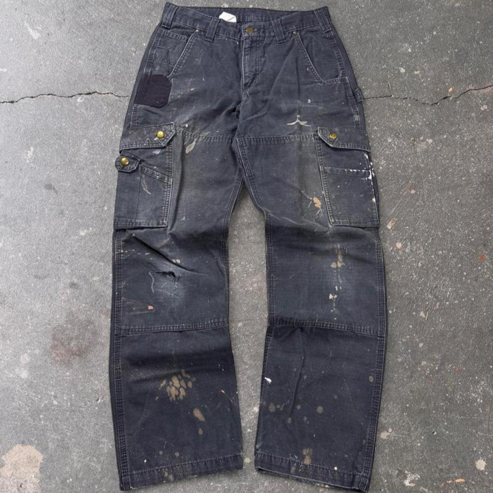 Carhartt Paint Splatter Pants - Etsy