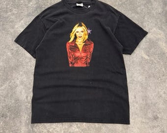 Vintage 2001 Madonna Drowned World Tour Black Tour Tee Shirt Size