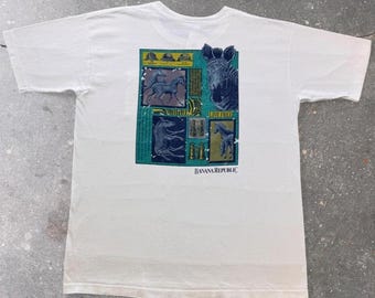 Vintage 90s Banana Republic Pocket T-shirt Logo Minimalist Retro