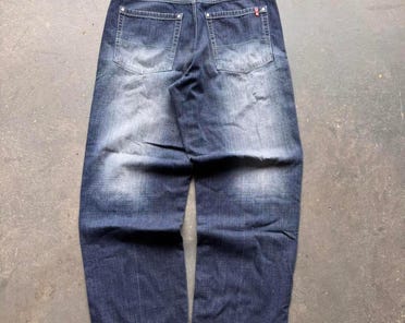 Y2K Southpole Red Tab Faded Wide Leg Baggy Jeans Size 36x34 - Etsy