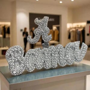 Colgante de moissanita auténtica de 3 quilates para hombre, personalizable con "NOMBRE", dije personalizado, colgante de hip hop, colgante de moissanita, regalo de cumpleaños