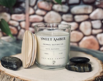 Sweet Amber Soy Candle  10.0z