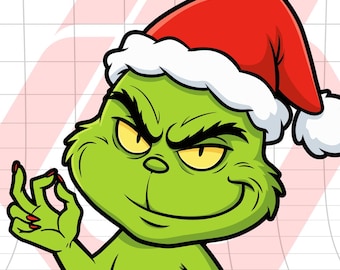 Emote animée Horloge Grinch | Clock It Tap Fingers Meme | Emote YouTube Discord de Twitch | Emote de Noël