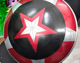 Handmade Black Guardian Shield, 22 Inch Battle Armor Replica For Hero Roleplay