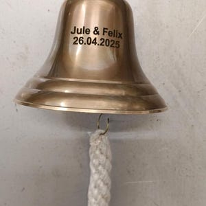 Engraved Antique Brass Door Bell Handmade ~  Artisan Home Décor Nautical Bell ~ Entryway Way Outdoor Indoor/ Bell ~ Christmas Gift items