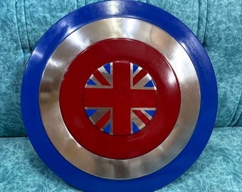Handmade Captain Carter Shield Replica: Cosplay Roleplay Prop, With Leather Belts