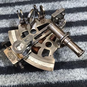 Nautical Brass 4 inch Sextant ~ Marine Navigation Collectible Sextant with telescope ~ gift item