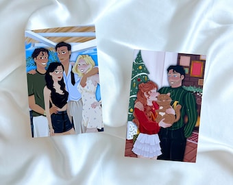 Perks & Benefits on Holiday Character Art Bundle | Booktok | Romance | Bookstagram | Bookworm Gifts