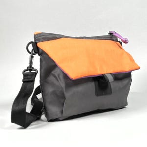 Water-resistant Handmade Crossbody Bag – Lightweight Recycled Bike Messenger Bag for Everyday Urban Use