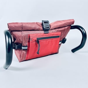 Bicycle Handlebar Bag, Convertible Hip Bag, 6.2L, Crossbody Bag, Water-resistant, Recycled Materials, Roampacks