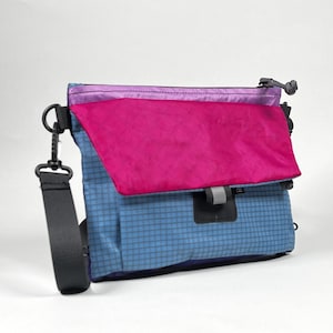 Water-resistant Handmade Crossbody Bag – Lightweight Recycled Bike Messenger Bag for Everyday Urban Use