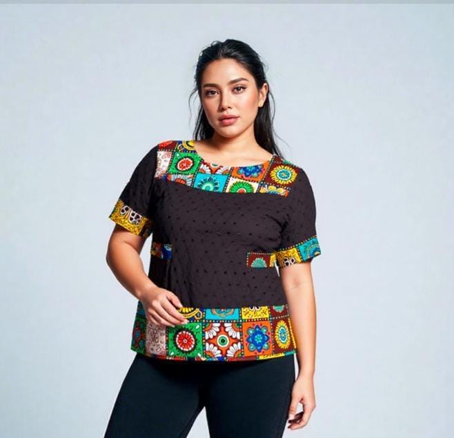 Ankara Top With Jeans