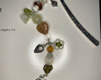 fall cottage bead bookmark