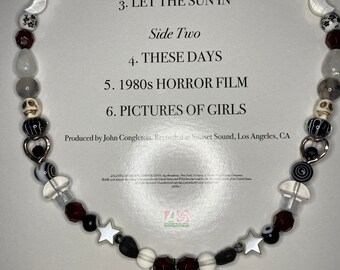 halloween inspired bead necklace