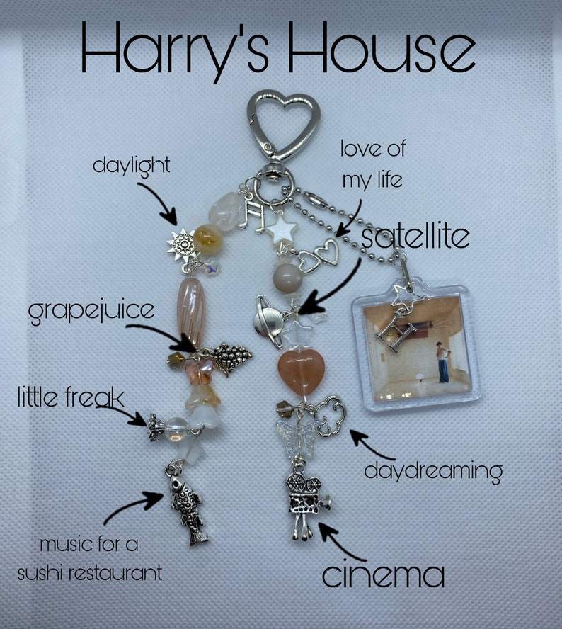 harry styles inspired keychain image 2