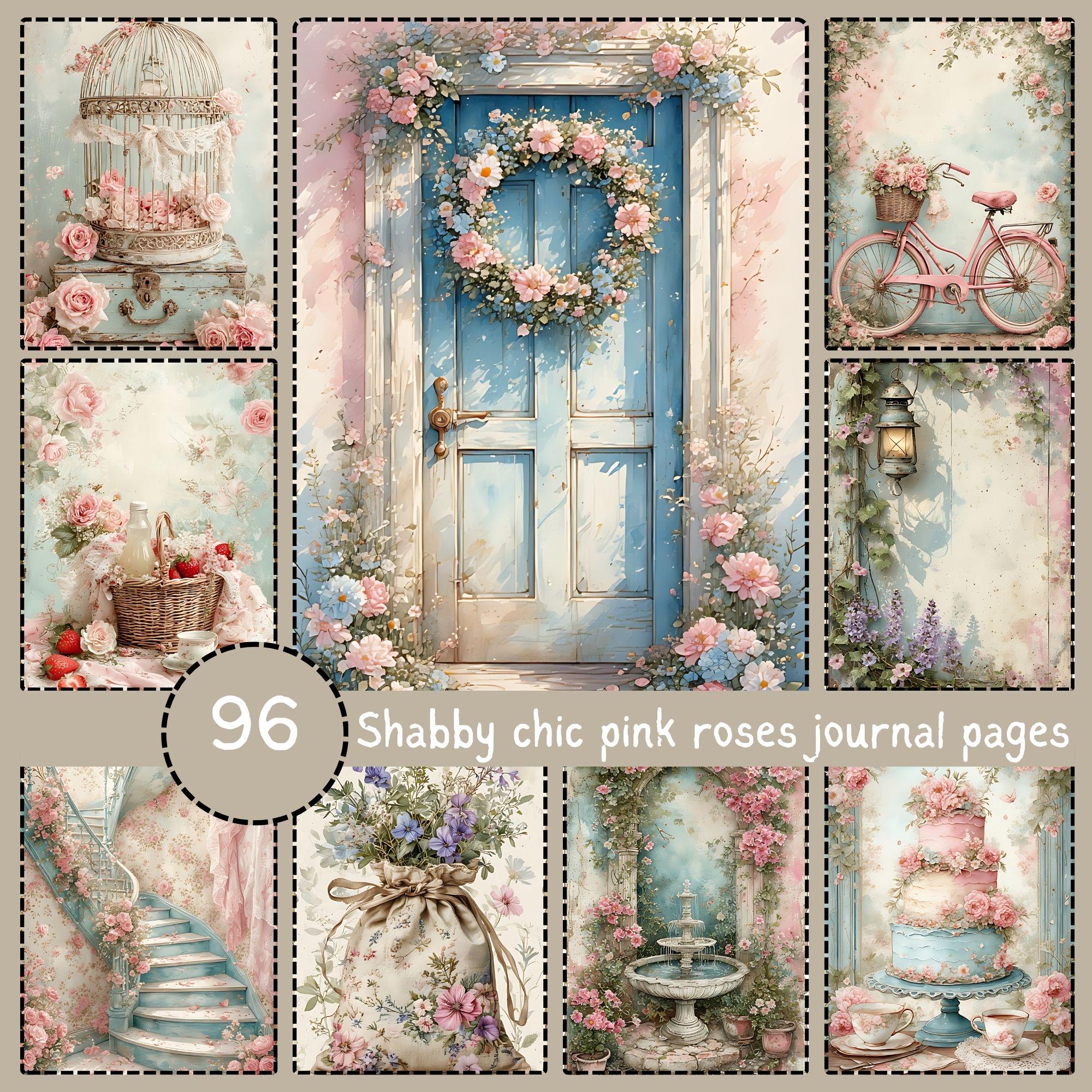 Pink Rose Junk Journal Kit | Shabby Chic Cottagecore Printable (U.S ...