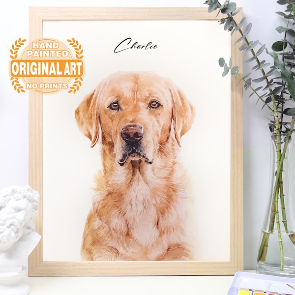 Retratos personalizados en acuarela, con fotos de mascotas, retratos digitales personalizados de perros, retratos de gatos, retratos personalizados de perros, arte conmemorativo personalizado para mascotas