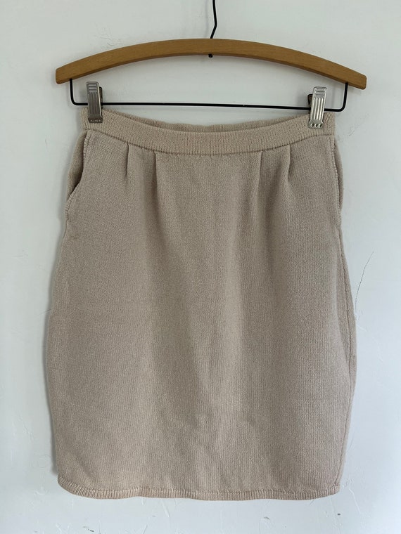 Vintage St. John Collection Flared Knit Skirt main image 1