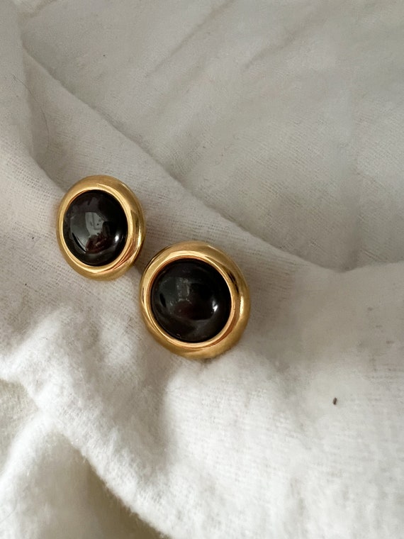 Vintage Monet Clip On Earrings