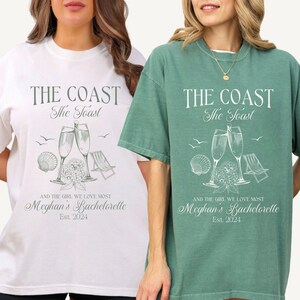 Beach Bachelorette Party Shirt Last Toast Bachelorette Shirt Custom Bachelorette Shirts Personalized Girls Trip Shirt Bridal Party Gifts