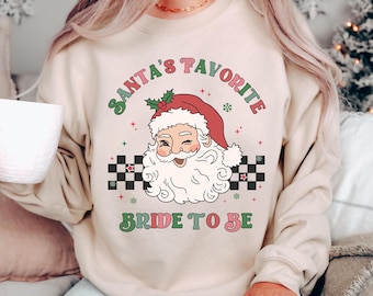 Engaged Christmas Sweater Ugly Christmas Sweater Fiancé Christmas Party Sweatshirt First Christmas Engaged Gift for Christmas Bachelorette