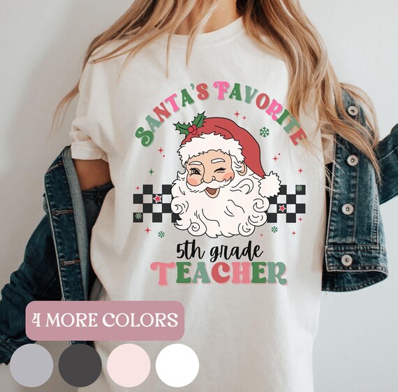 Santa's Favorite School Teacher T-Shirt Christmas Santa's Favorite School Teacher T-Shirt Christmas
