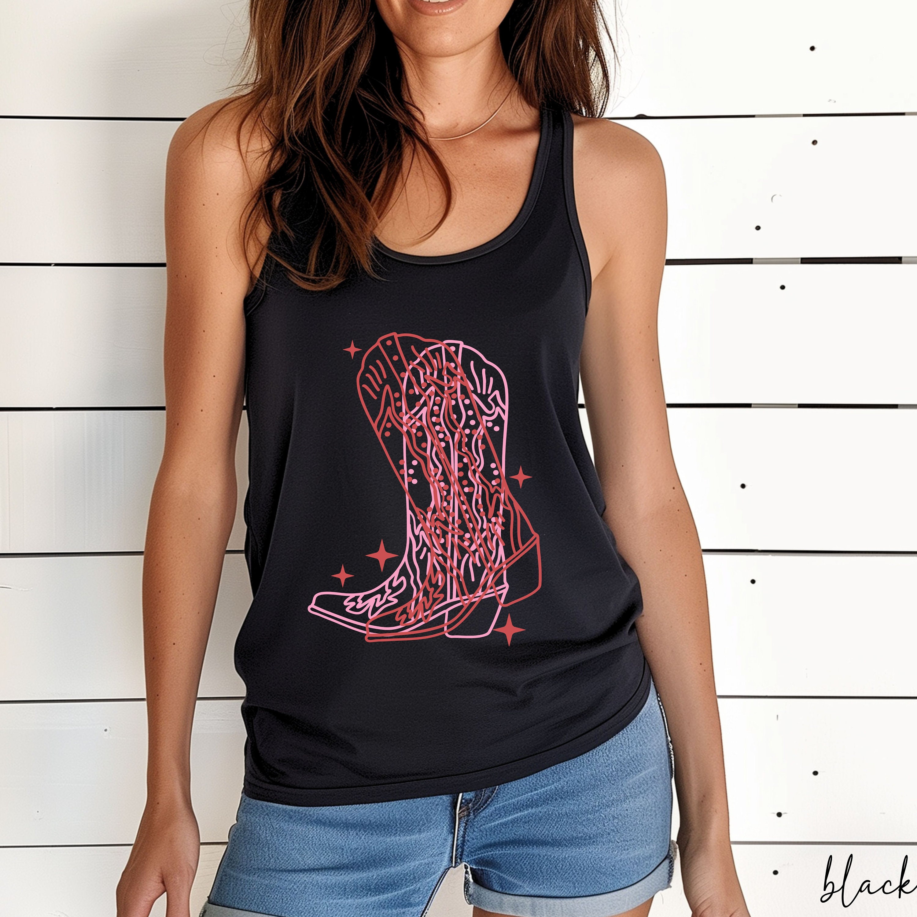 Cowboy Toe Crop Tee - Pink main image 1