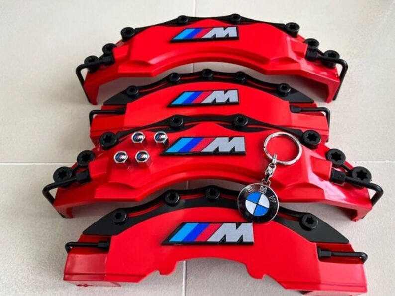 4 Pcs M Power Brake Caliper Covers for Bmw Red / Car Accessories Etsy UK
