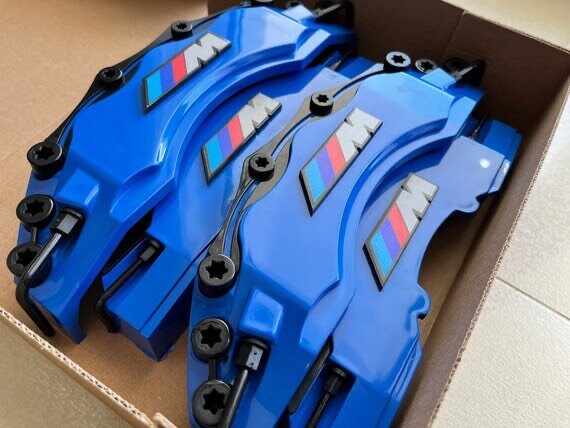 4 stuks M Power remklauwhoezen voor BMW blauw / auto-accessoires - Etsy ...
