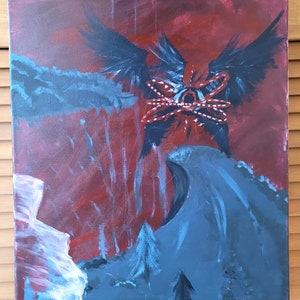 Biblically Accurate Angel 16x20 Canvas Painting