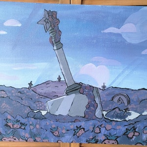 Strawberry Fields Steven Universe 16x20 Canvas Painting