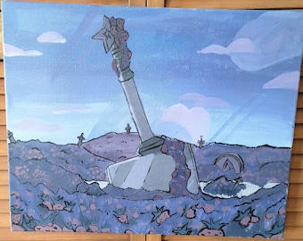 Strawberry Fields Steven Universe 16x20 Canvas Painting