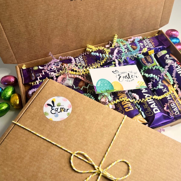 Easter Selection Box | Chocolate Hamper | Personalised Easter Chocolate Box |  Chocolate Gift | Unique Easter Holiday Gift