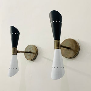 Brass Wall Sconce Lamp - Sconce Pair Mid Century, Modern Italian Wall Sconce, Diablo Wall Sconce, Bedside Lamp Fixture Lights for Home Decor