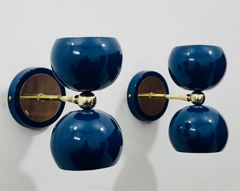 Wall Scones A Beautiful Set Of Customized Diabolo Wall Sconce Metal and Brass Stilnovo Style Brass Wall Fixture Vanity Lights Home Decor