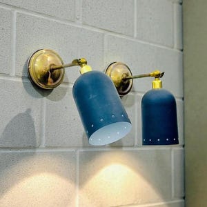 Handcrafted Brass Wall Sconce: Mid-Century Italian Stilnovo Style