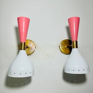 Customized Mid Century Brass Wall Sconce Lighting Pair Italian Sconce Lamp Adjustable Diablo Sconce vanity Lighting Fixture for Home Decor