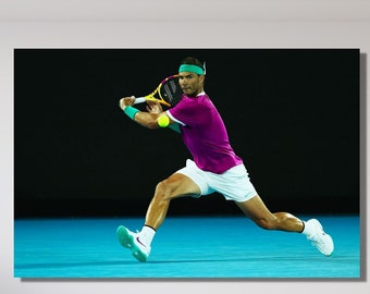 Rafael Nadal Modern Canvas Print Wall Art,Rafael Nadal Canvas Poster, Sports Room Art,Gift for Tennis Player, Tennis Print CANVAS poster