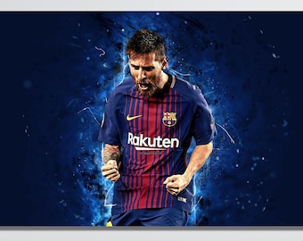 Messi Wall Art Poster, Lionel Messi Canvas Wall Art Poster, Argentina Football Print Wall Art CANVAS or Poster