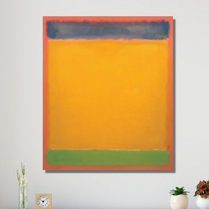Mark Rothko Canvas Poster Print Art or Mark Rothko CANVAS Wall Art, Mark Rothko Painting exhibition Home Wall Desing