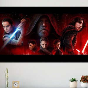 Starwars Modern Canvas Wall Art, Darth Vader Canvas Print poster, Kylo Ren Wall Decor, Midnight Starwars Canvas Wall Art, Darth Raven CANVAS
