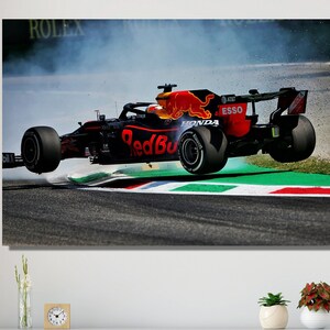 Max Verstappen Canvas Wall Art,  Legend Max Verstappen Poster, Grand Prix F1 Wall Art Print, F1 Fan Gift Print,, Verstappen Poster or CANVAS