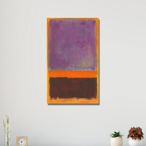 Mark Rothko Canvas Poster Wall Art Print Art, Mark Rothko Poster Art & CANVAS Art, Minimal Poster, Gift Idea