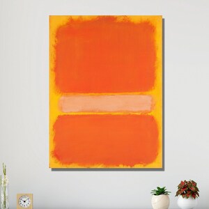 Mark Rothko Canvas Home Decor, Mark Rothko Wall Art, Mark Rothko Poster Canvas Print Art, Mark Rothko Museum Exhibition Poster&Panel