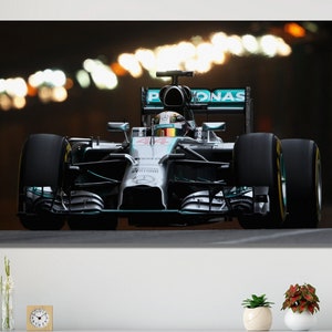 ルイス ハミルトン キャンバス ウォール アート - 2014 F1 ウォール アート - F1 ファン ギフト - ルイス ハミルトン ポスター ファン ギフト プリント キャンバス
